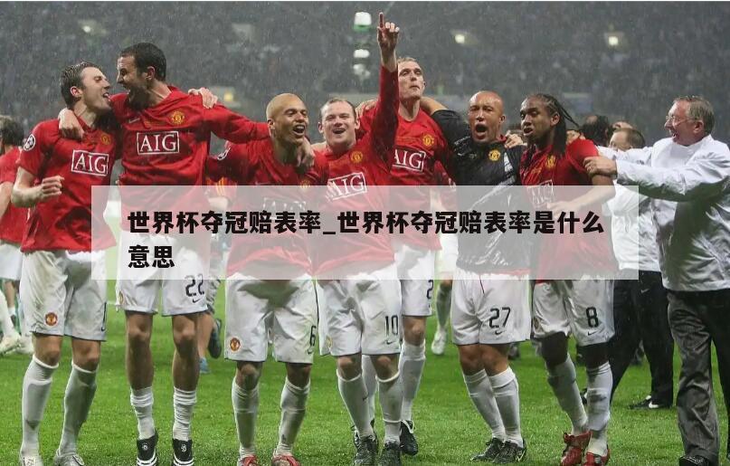 世界杯夺冠赔表率_世界杯夺冠赔表率是什么意思